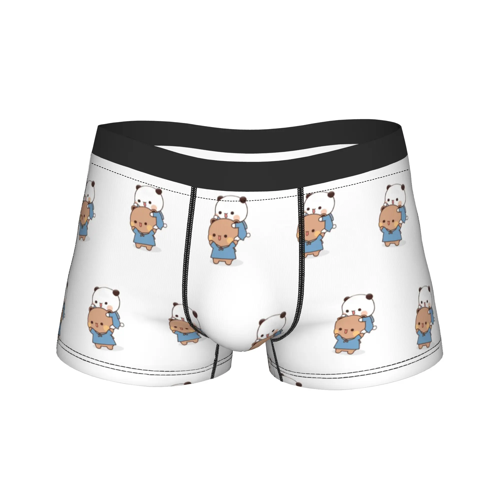 

Bubu Dudu Panda Boxershorts Pouch Underwear Trenky Pattern Boxer Brief Elastic Men's Panties Big Size