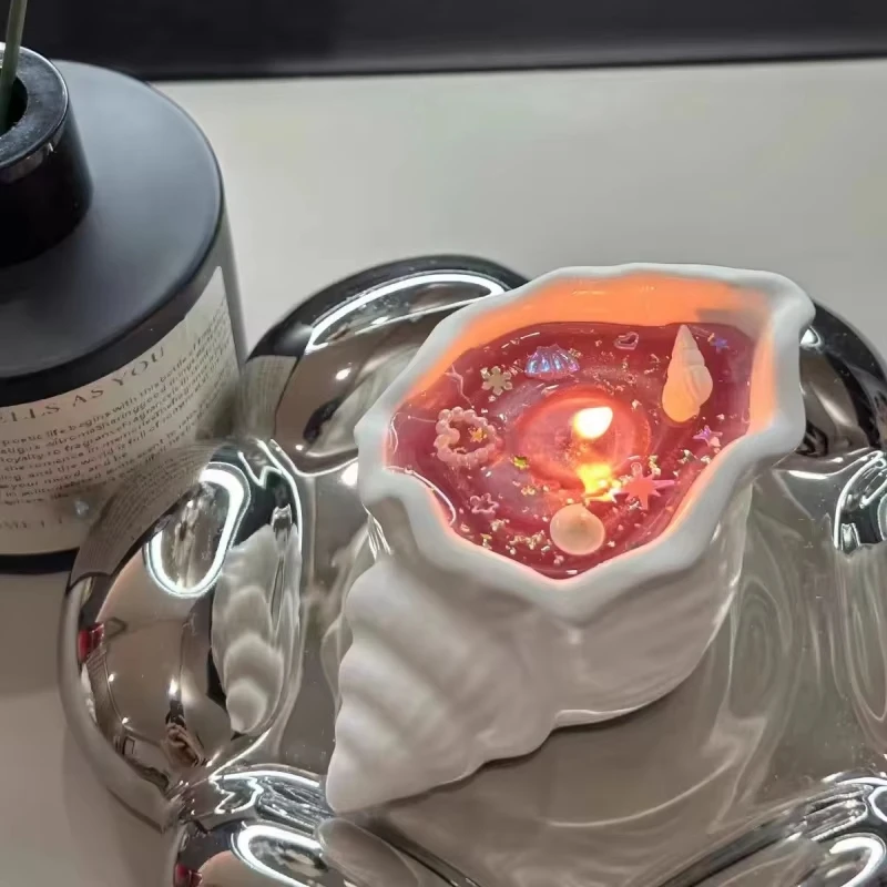 Candela per aromaterapia con conchiglia di mare Candela profumata con conchiglia di stella marina creativa Candela con conchiglia di mare Candele profumate fatte a mano Regalo Decorazioni per la casa