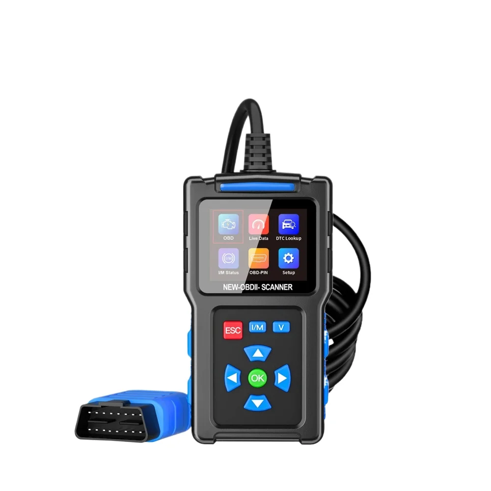 JDiag T200 Car OBD2 Scanner Fault Code Reader Digital Display Automobile Diagnostic Tool Car Engine Analyzer I/M Ready Tester