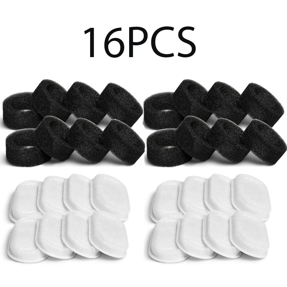 32 stuks 16 stuks 12 stuks automatische kattenfonteinfilter vervanging, actieve kool kat drinkwaterfilter met sponsschuimfilter