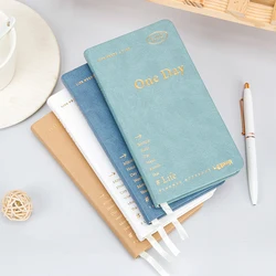 Daily Planner Pocket Notebook Time Management Schedule Book Portable Small Notepad Student Self-discipline Punch Book