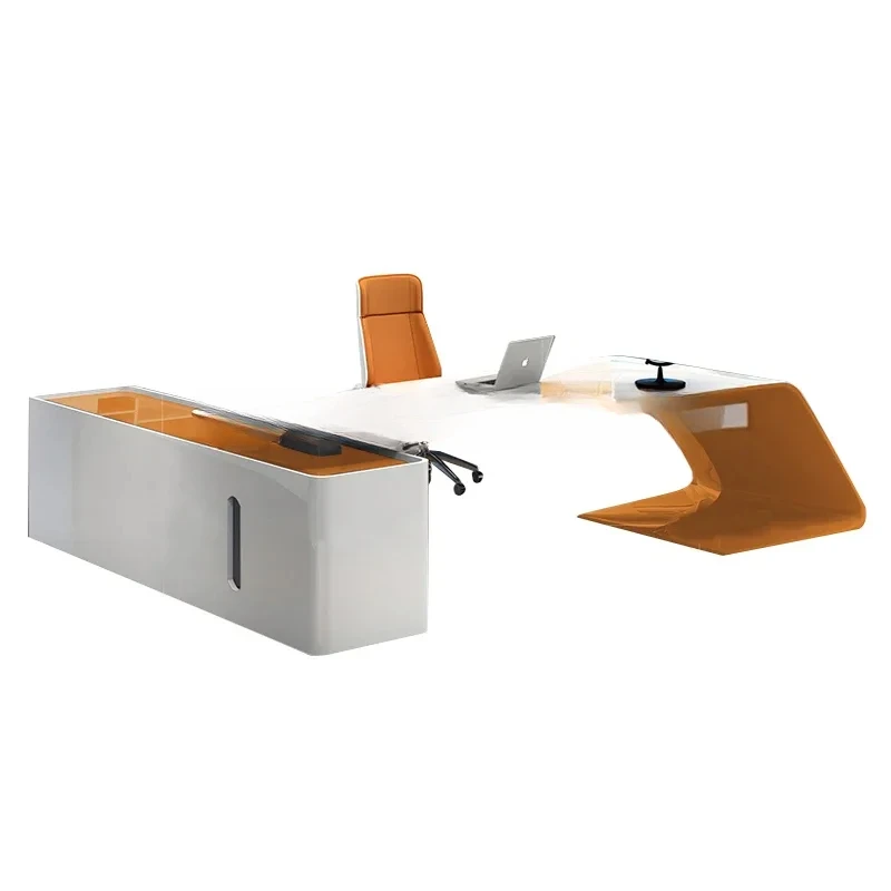 Desk Office Glass M…