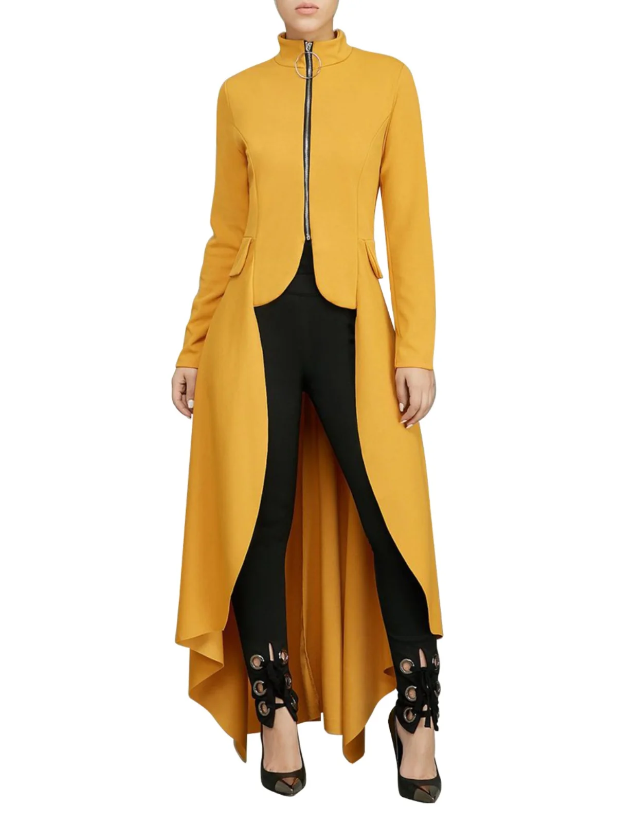 

Faionable High Ne Slim Fit Long Skirt for Women High Waist Bodycon Gown Ele Chic Sle Autumn Collection 2024