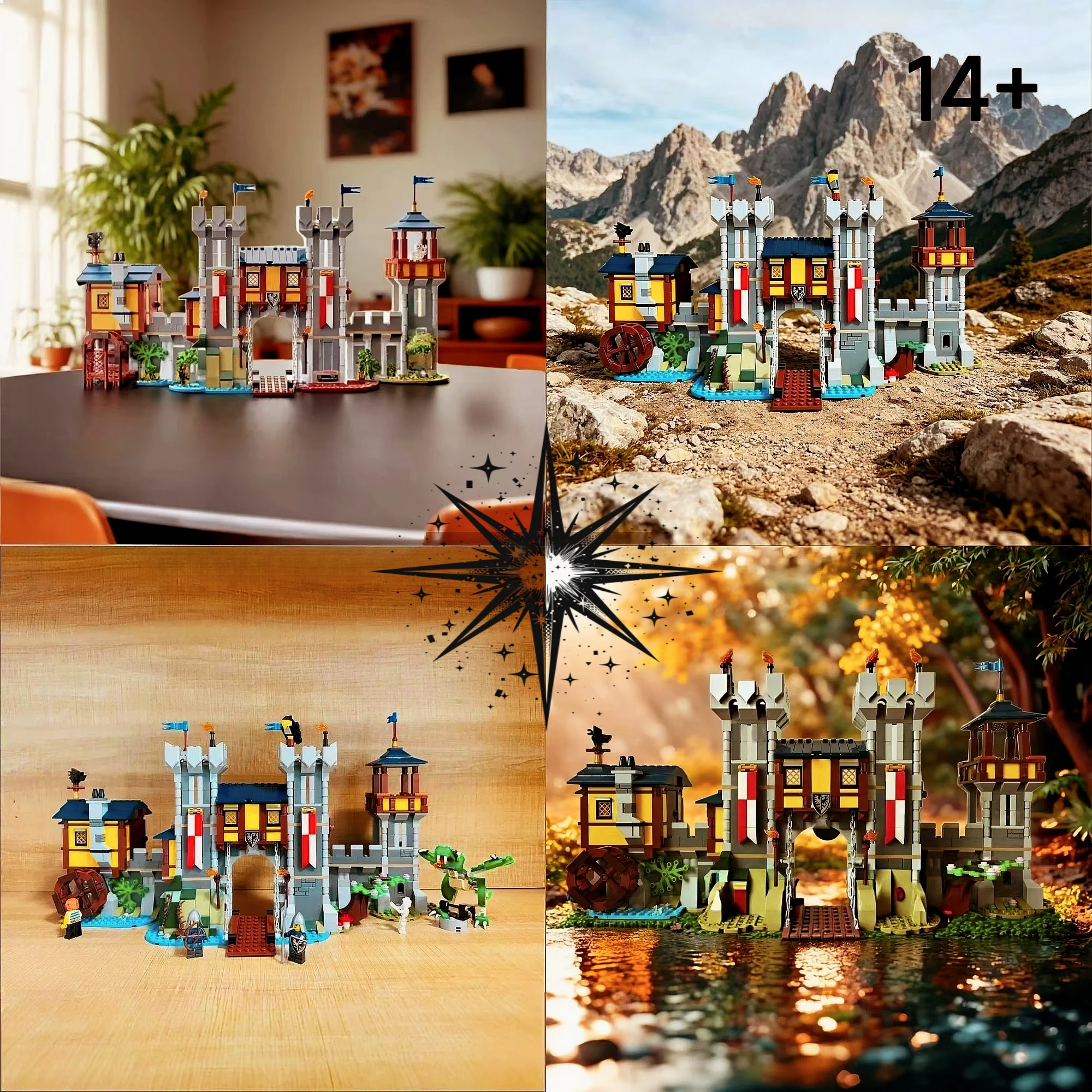 2026-hot-cheaper-home-decor-3-in-1-medieval-castle-building-set-compatible-adult-gift-christmas-birthday-for-room-decor