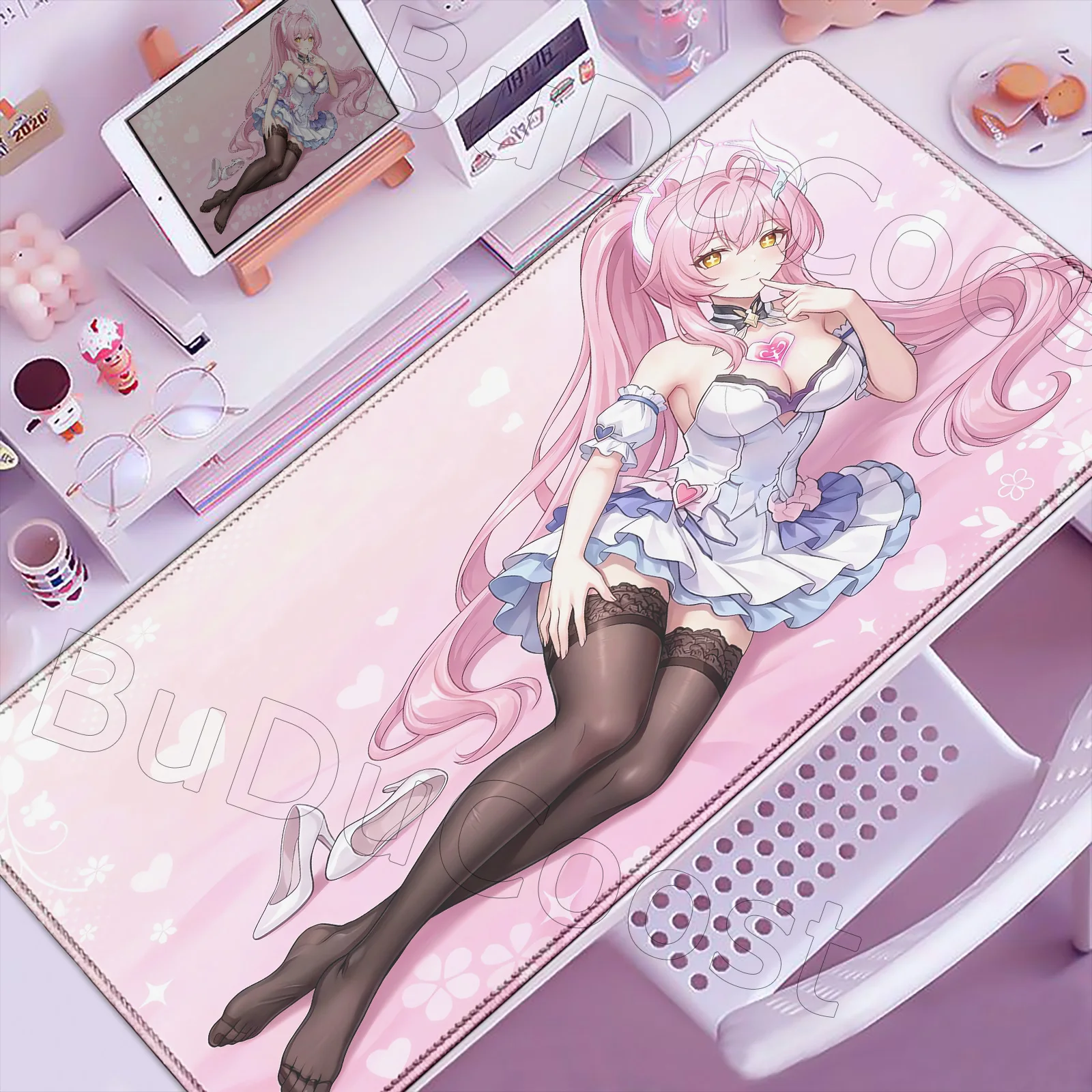 

Beautiful Kawaii Aemeath Wuthering Waves Mouse Pad Gamer Mousepad Accessories Keyboard Mat Gaming Laptop XXL Anime Girl Desk Mat