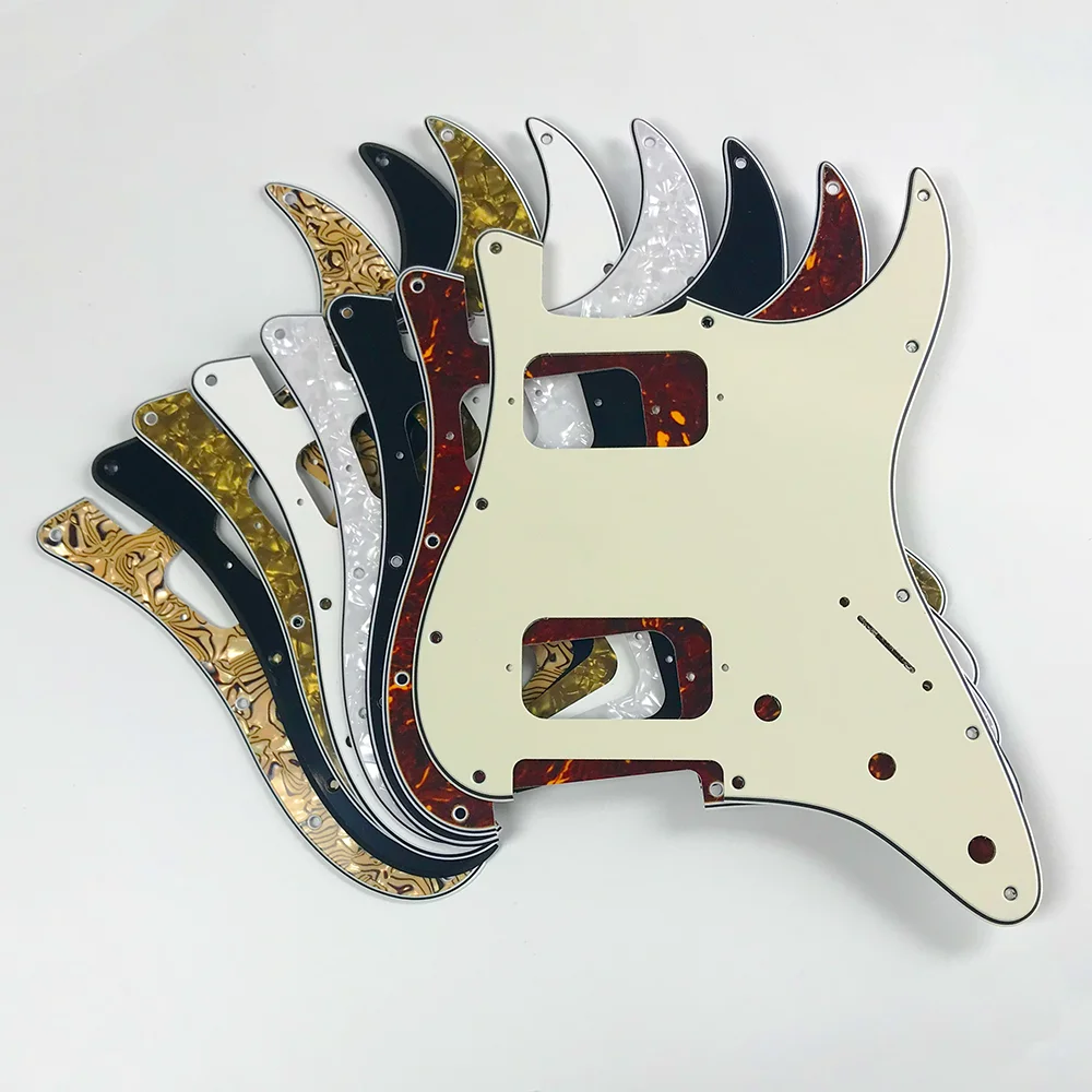 Pleroo Customize Parts -For USA\Mexico Fd St11 Screw Holes HH Two Deluxe Humbuckers Single St Guitar Pickguard Scratch Plate #1