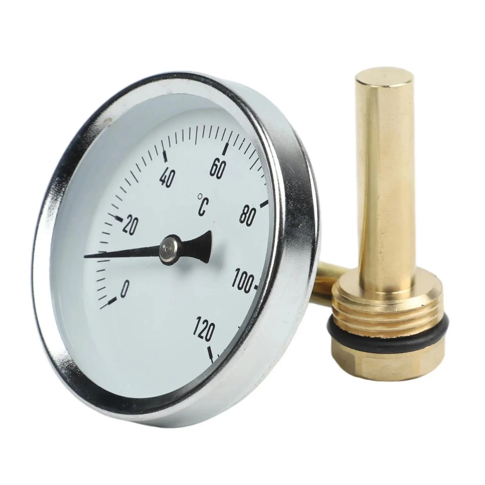 Analog Thermometer Thermometer for dial Indoor Heating 8*50mm Thermometer Rod Temperature Range 0-120C Easy Reading
