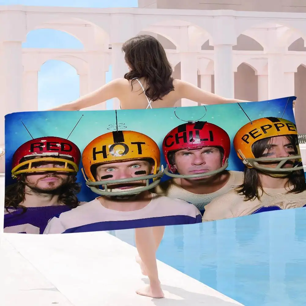 Classic Rock Band Red Hot Chili Peppers Microfiber Blanket Quick Drying Beach Towels Oversized Printing Super Pool Towel