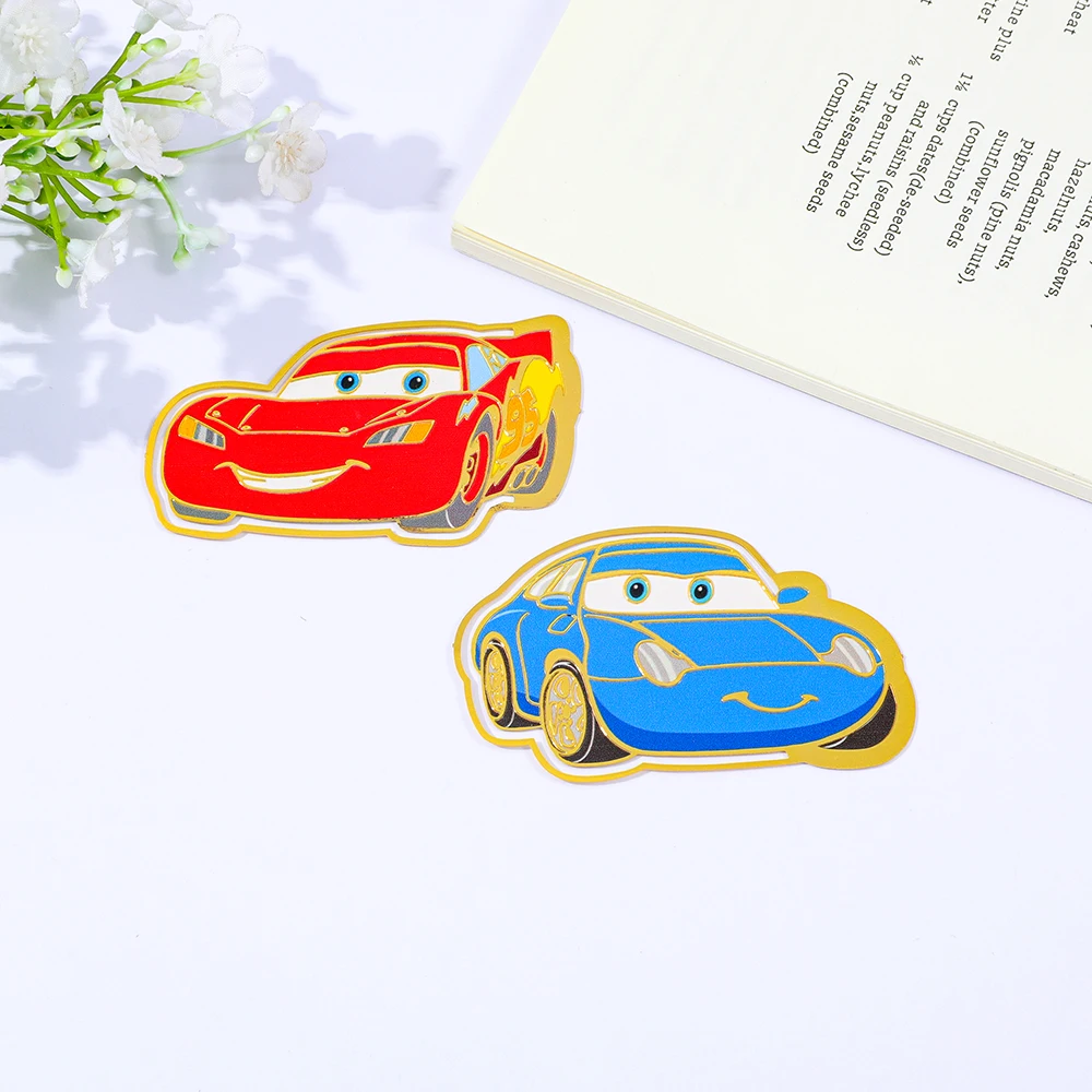 Lightning McQueen Metal Bookmark, Cars Fans and Car Enthusiasts, Reading at Home Office Library, Christmas Birthday Gift