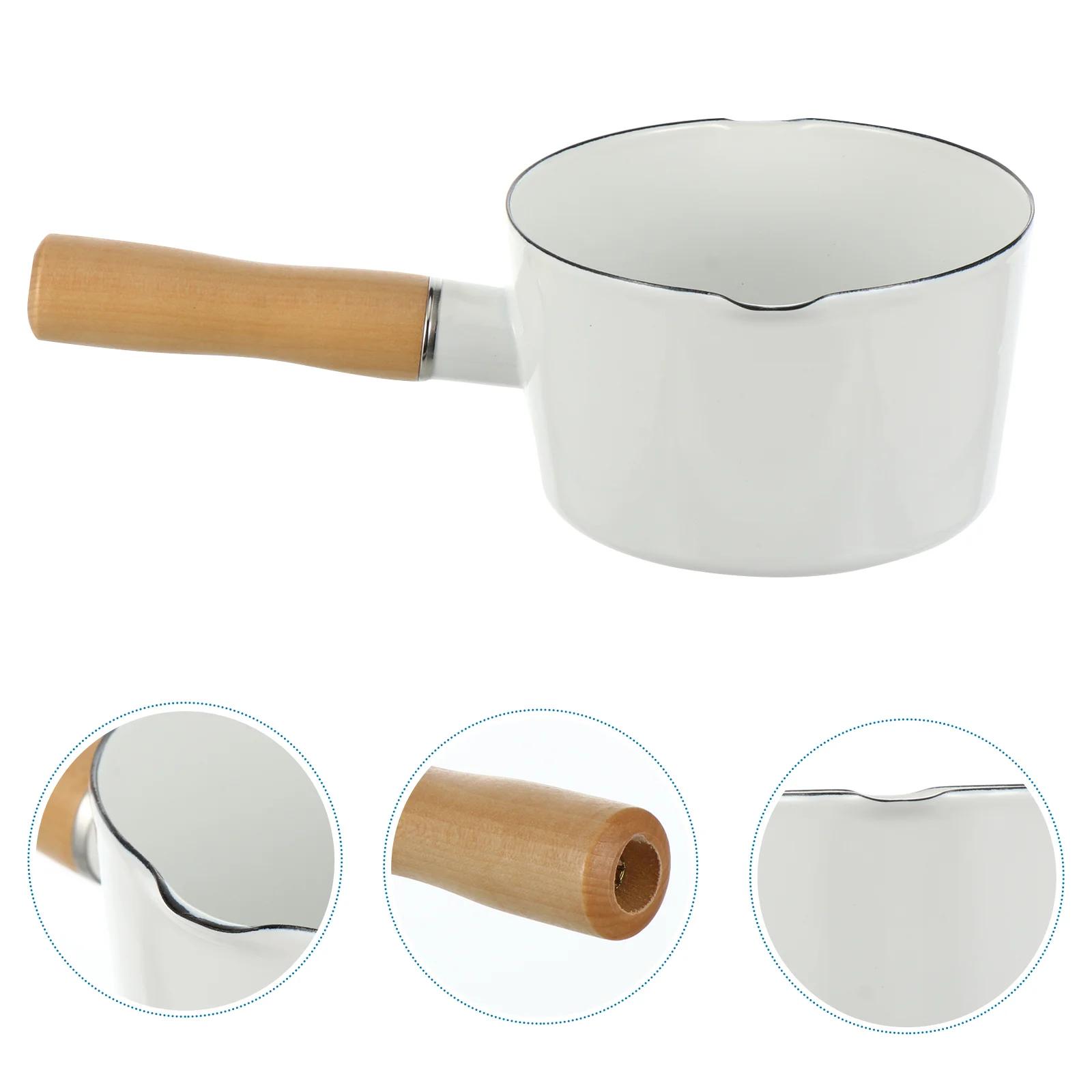 

Coffee Baby Food Pan Noodle Kitchen Cookware Cooking Nonstick Saucepan Infant Baking Wood