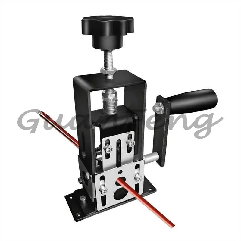 Household small wire hand-crank waste cable stripping machine