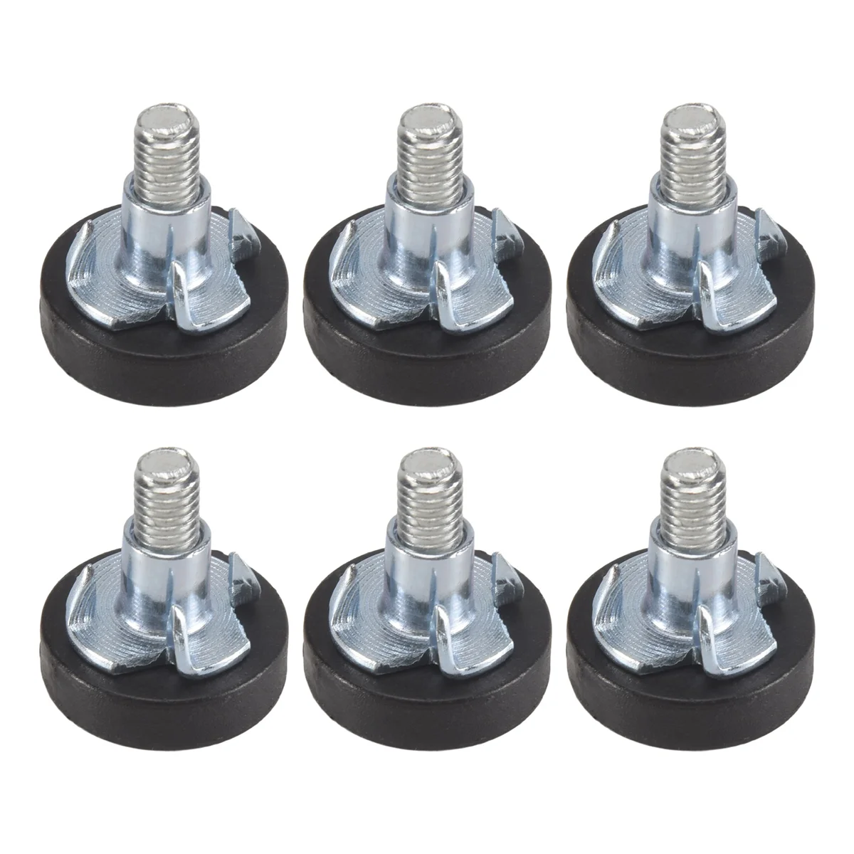 XFDZ 32 PCS M6 Thread Adjustable Furniture Levelers Screw in Chair Feet Adjustable Furniture Feet Leg Levelers
