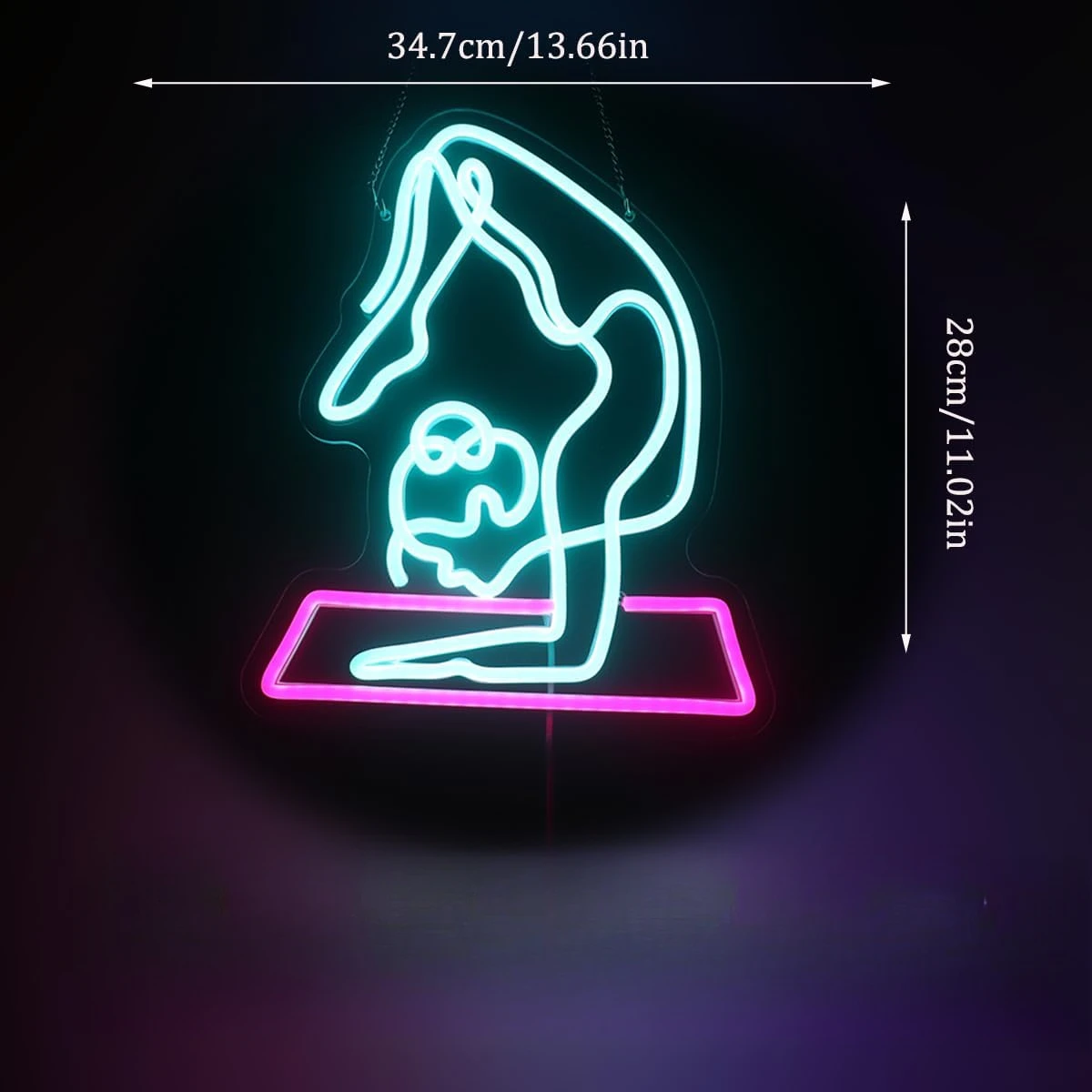 Yoga Neon Sign Dimmable Led Wall Light Fitness Room Wall Decor Led Light Pet Spa Yoga Room Dance Room Wall Art Opening Gift
