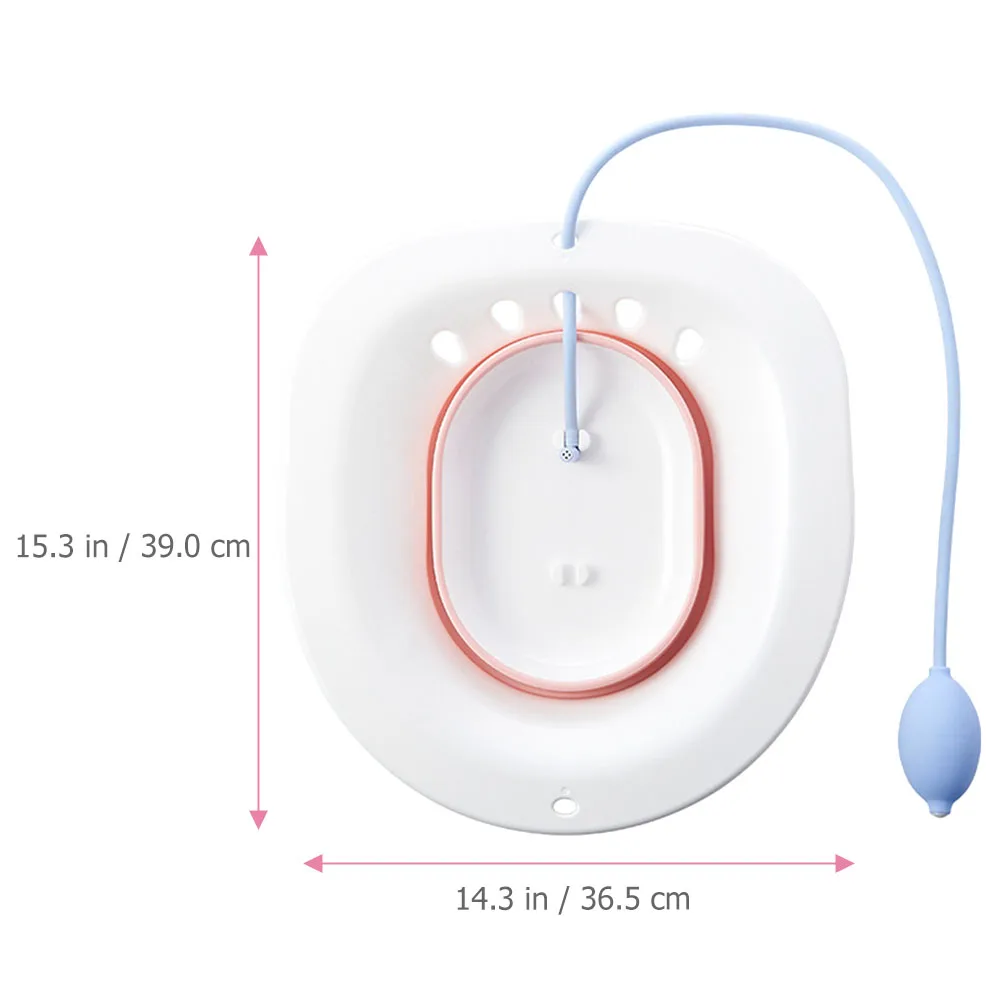 

Sitz for Toilet Seat Women Postpartum Care Basin Hemorrhoid Relief Bath Tub Anti Spill Foldable Fits Most Toilets