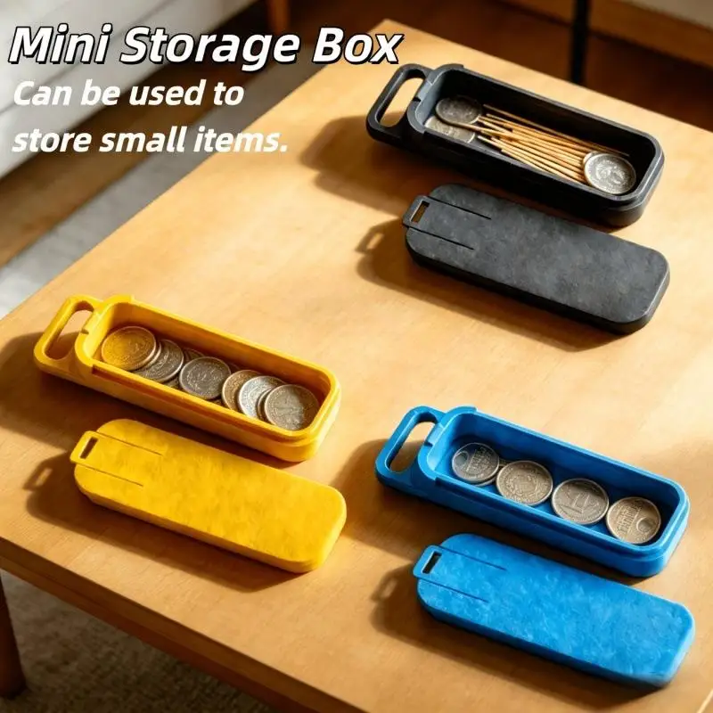 [S]1Pcs Multi Functional Storage Box, Mini Collection Storage Box With Pull-out Cover, Novelty Coin Storage Box