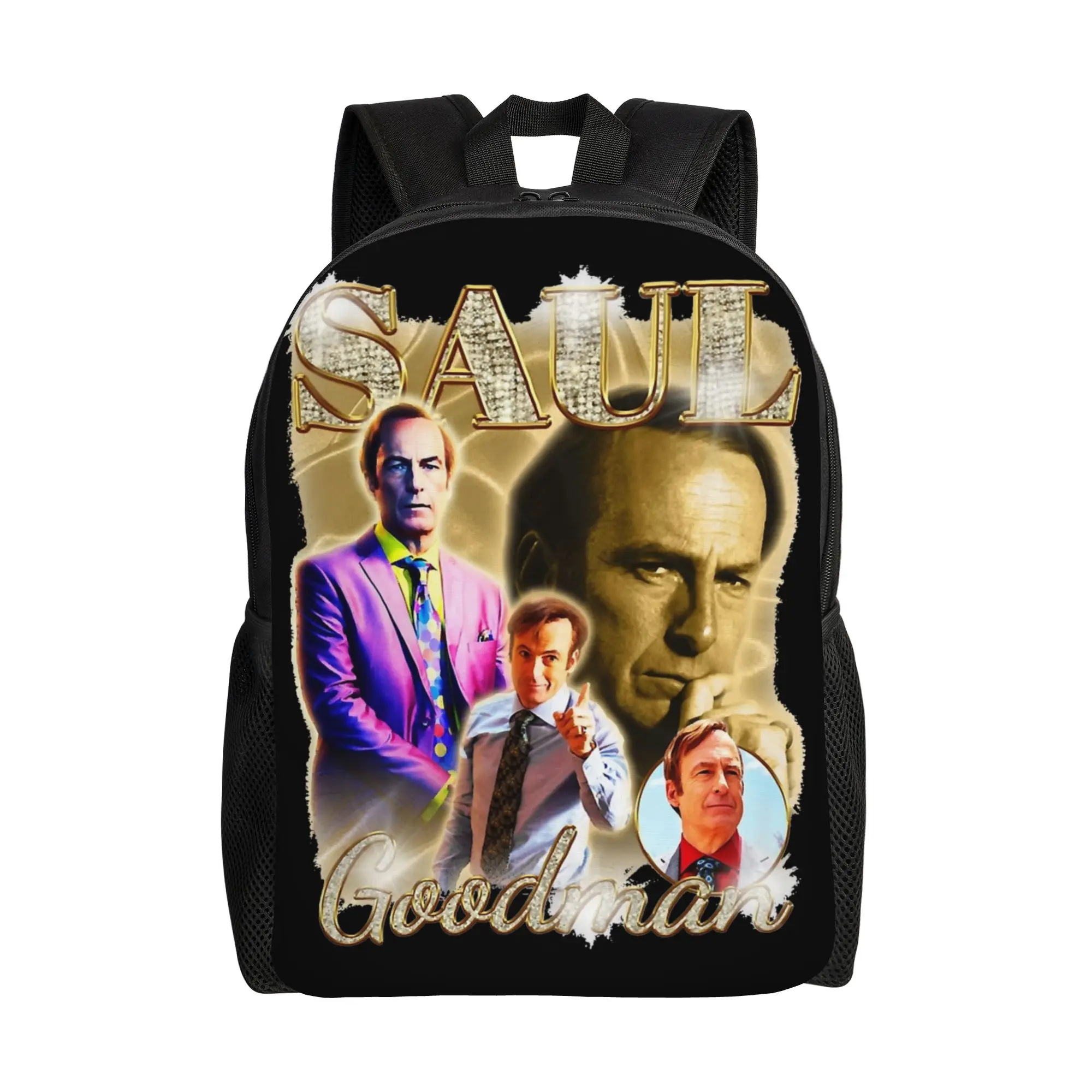 

Saul Goodman Old School Better Call Saul Jimmy Backpack with Pocket Student Breaking Bads Daypack Laptop Computer Canvas Bags
