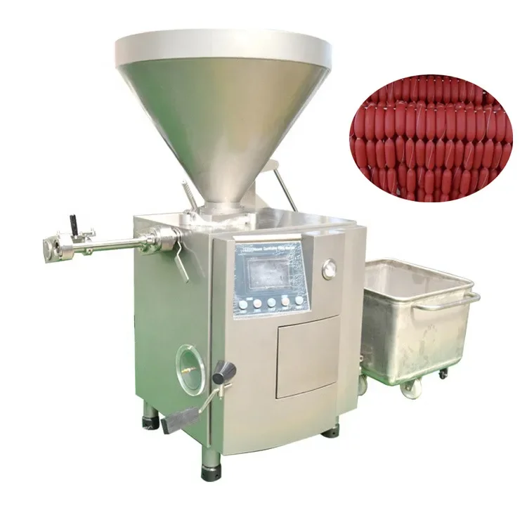 High efficiency vacuum stuffer sausage making machine