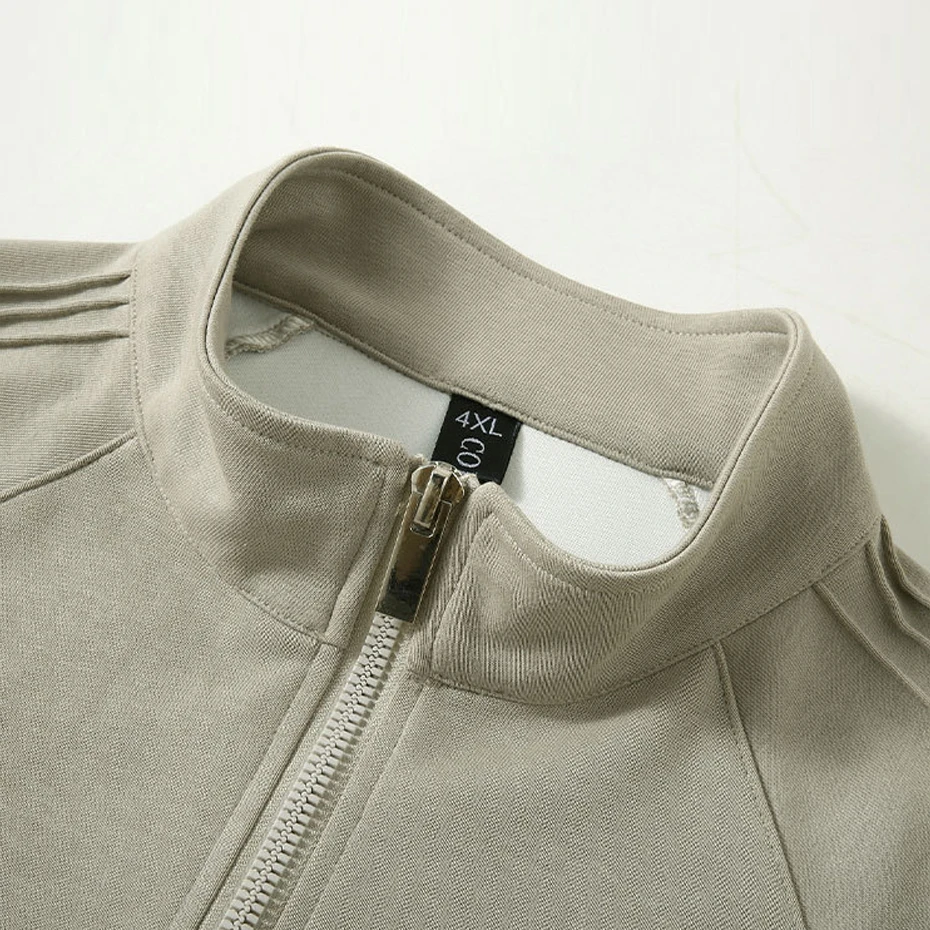 Sweat-shirt Vintage à col montant pour homme, Harajuku, grande taille 12XL, pull printemps-automne, grande taille 10XL