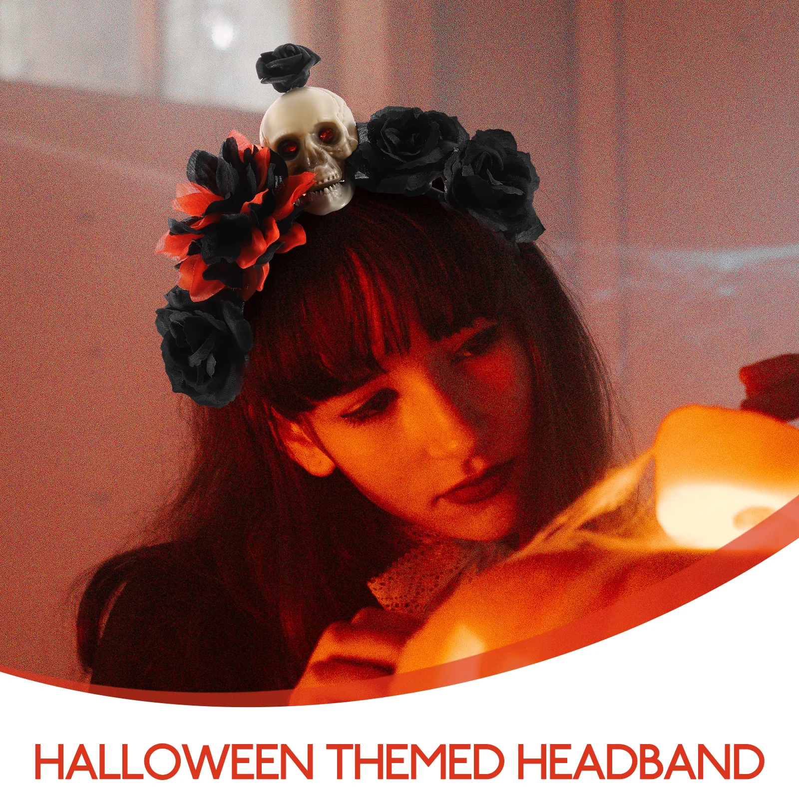 

Skull Hair Accessories Novel Costume Plastic Halloween Party Headb Performance Prop Decor Supplies Funny Hoops
