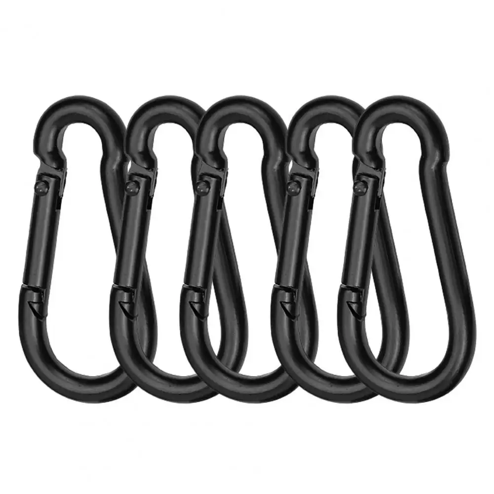 5Pcs Carabiner Hooks Useful Long-Lasting Carabiner Buckles Mountaineering Buckle Carabiner Clips Camping Accessories