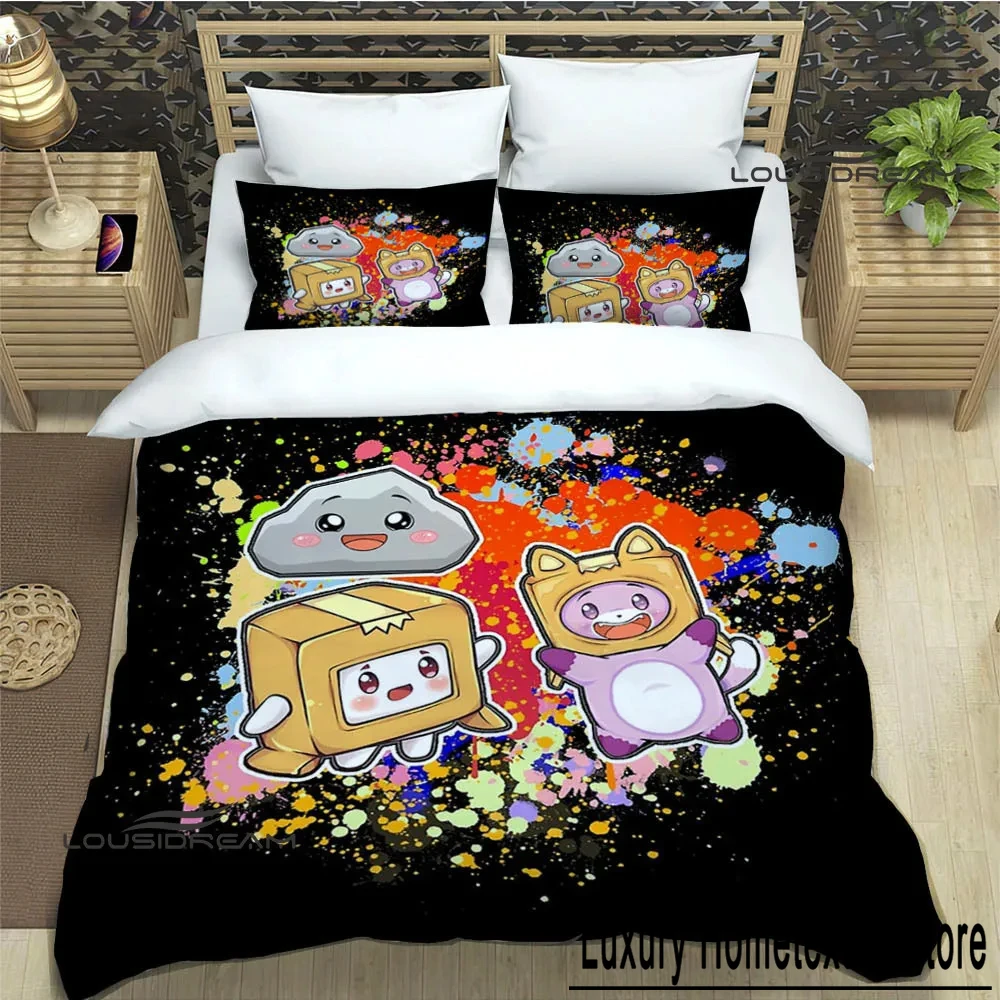 Lanky-box Foxy Boxy cute printed Bedding Sets exquisite bed supplies set duvet cover bed comforter set bedding set luxury