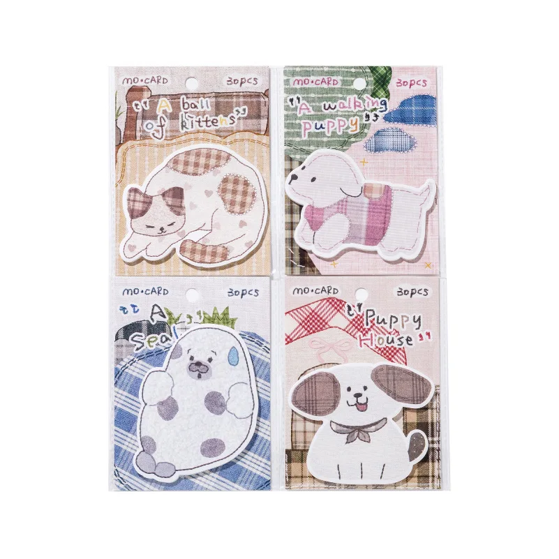 

24sets/lot Memo Pads Material Paper Cute Pet Ancient House Collection Journal Scrapbooking paper Background Decoration Paper