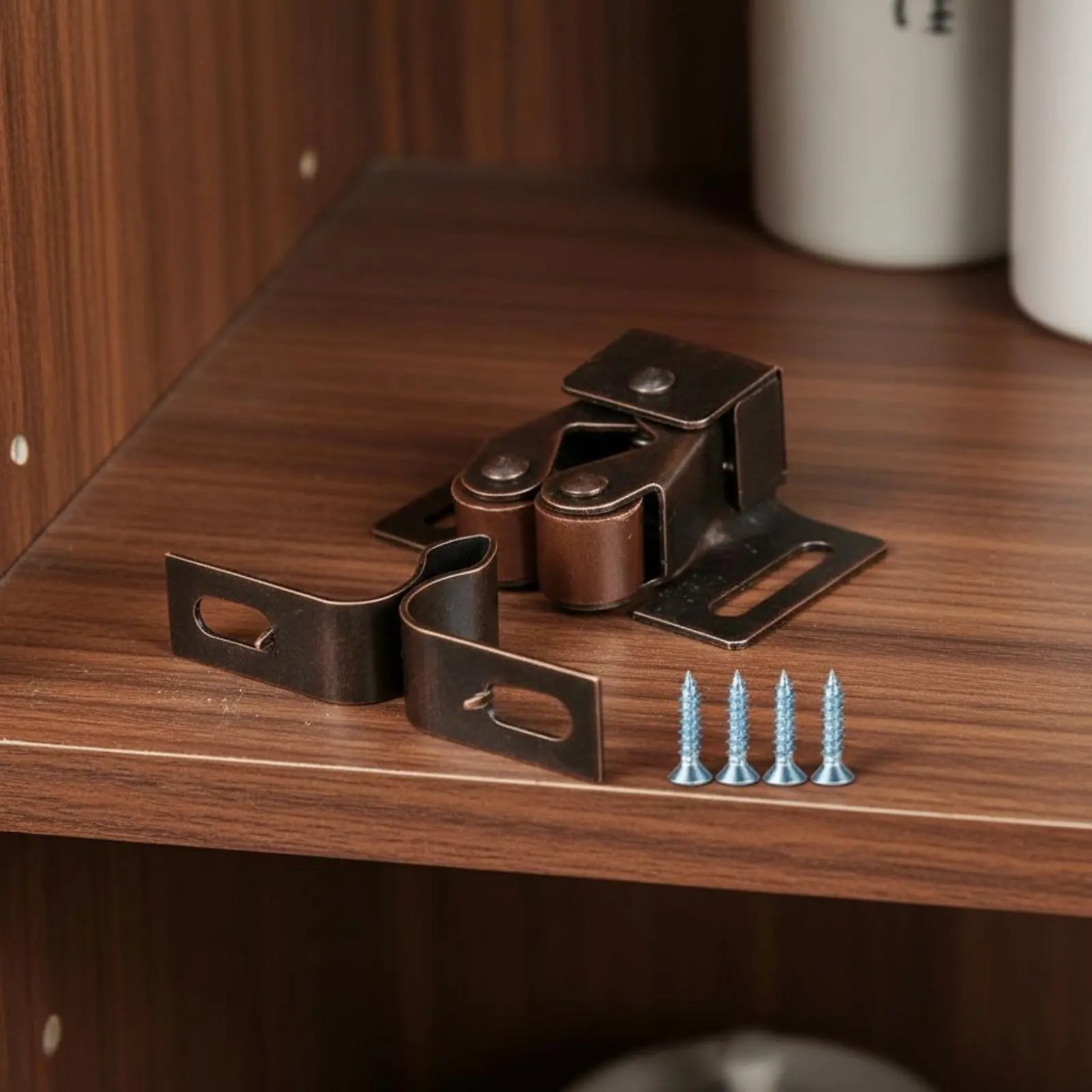 

10 Pieces Ball Latch Easy to Install Cabinet Roller Latch Roller Latch Antique Bronze Cabinet Door Latch Long-Lasting Iron