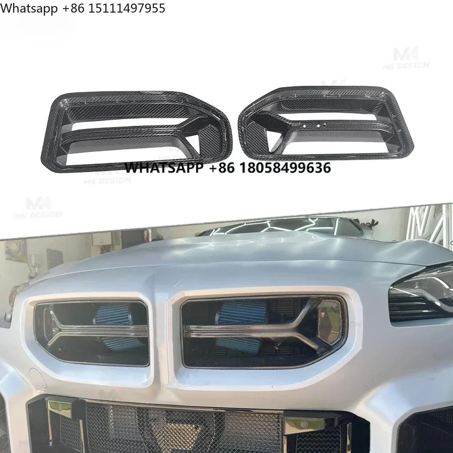 Dry Carbon Fiber CSL Style Front Grille for  M2 G87 Dry Carbon Fiber Front Grille Bodykit for  M2 2023+ Grill Auto Parts