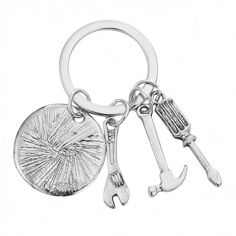 

Брелок для ключей, Модный молоток, отвертка, ключ, креативный подарок на день отца