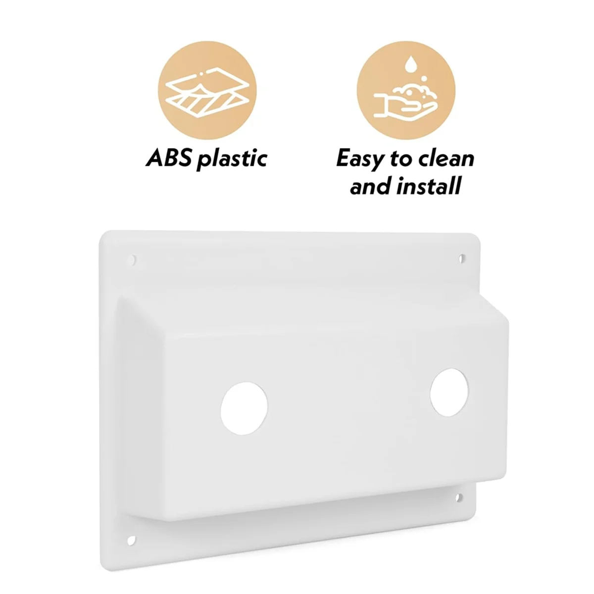 WDMG Faucet Bezel Stand Off Faucet Cover Replacement, Faucet Bezel Stand Off Faucet Cover for RV Caravans Shower