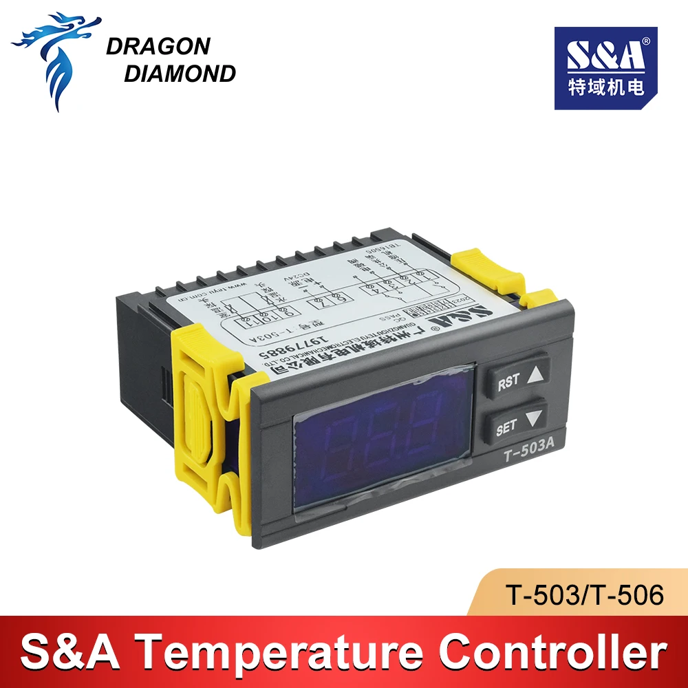 Controlador de temperatura S & A, pantalla T-503A T-506B T-506A para enfriador de agua industrial CW3000 CW5000 CW5200