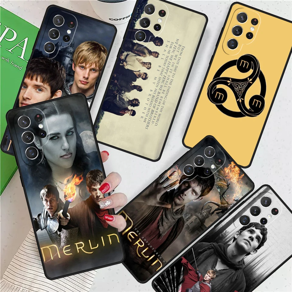 TV Series Merlin For Samsung Galaxy S24 Ultra S21 S22 S8 S9 S10 5G Note 10 20 Plus FE S23 Phone case Cover Coque