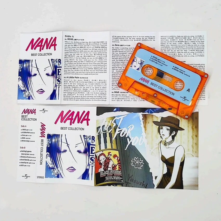 Anime NANA Anna Tsuchiya Music Magnetic Tape BLAST Best Collection Album Cassettes Cosplay Walkman Car Recorder Soundtracks Box