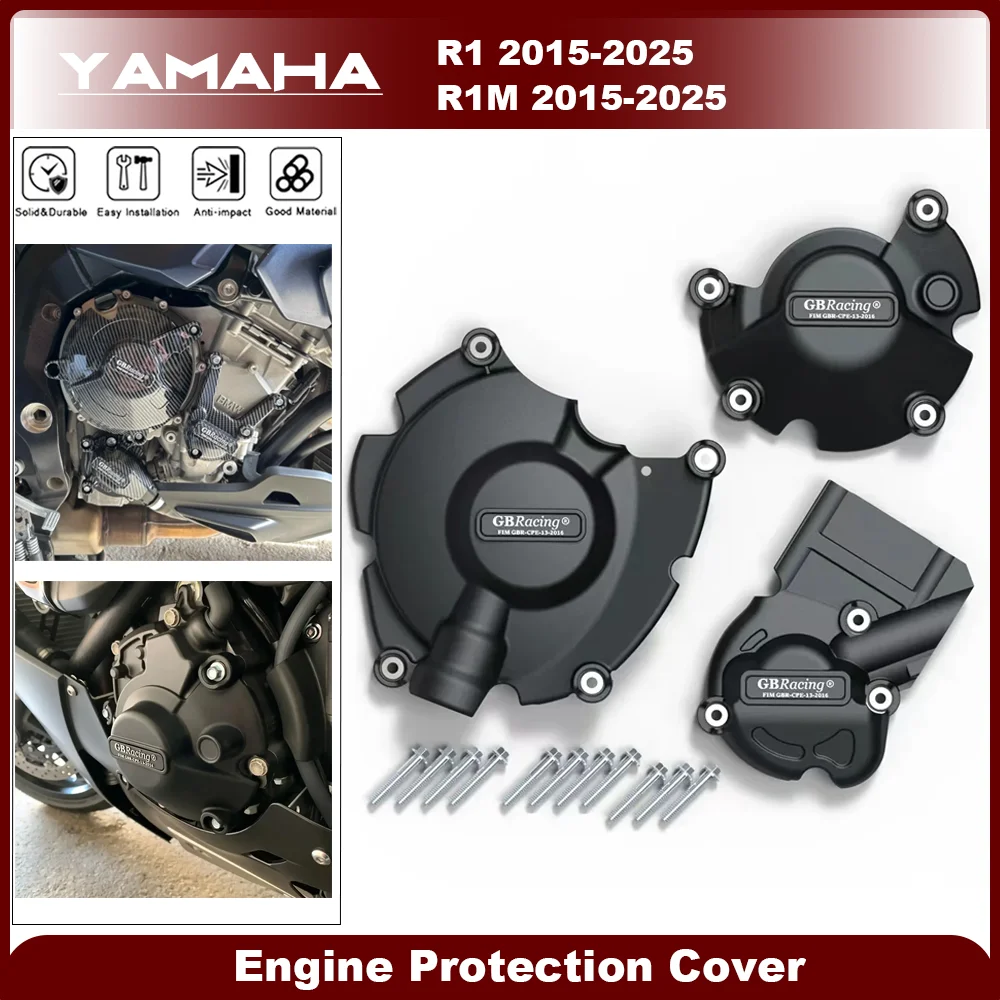 

For YAMAHA YZF-R1 YZF-R1M R1 R1M 2015-2025 GB Racing Motorcycle Engine Protect Cover Clutch Pulse Protection Cover Parts