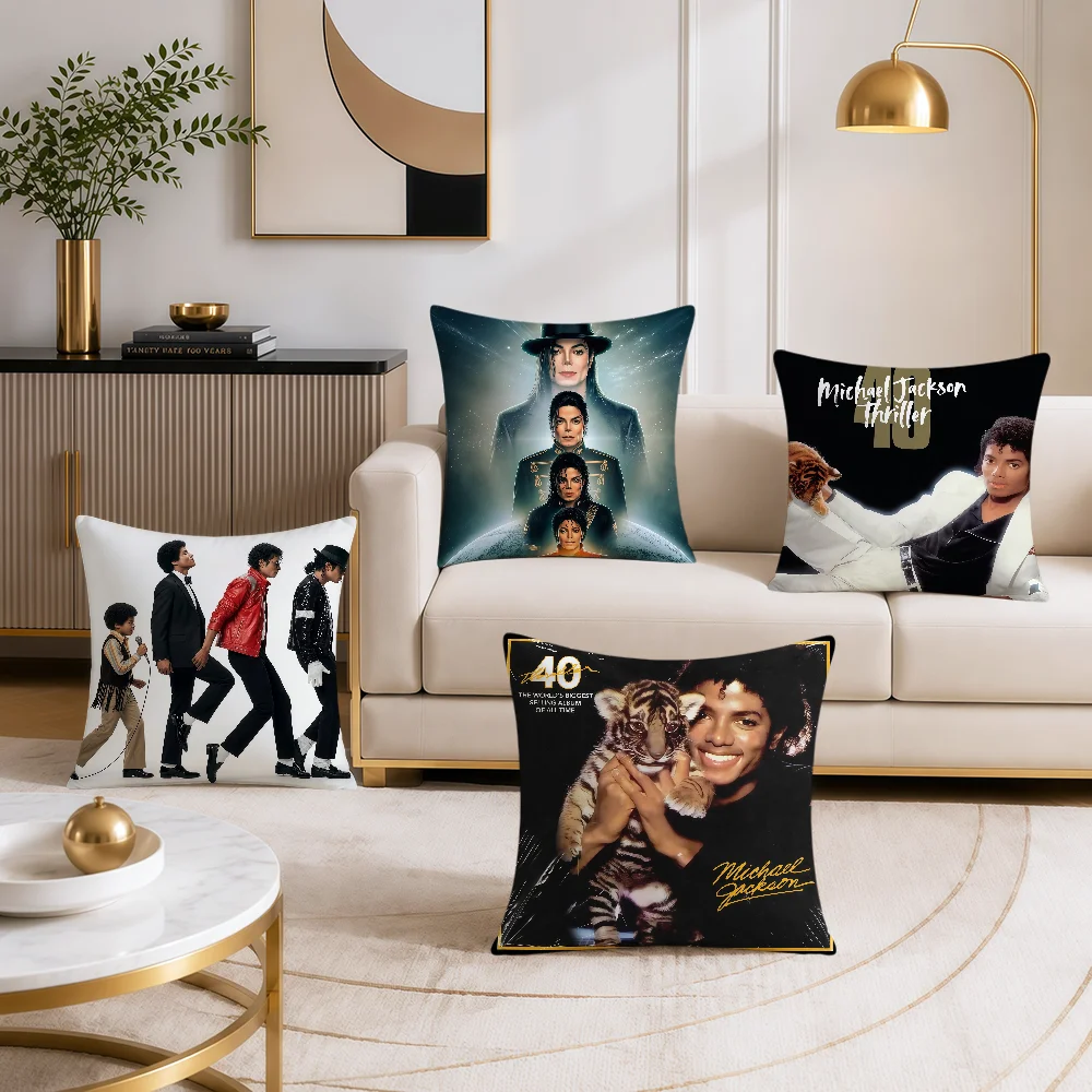 Cushion Cover Soft Double Sided Pillowcase Gift Singer M-Michael Sofa Home Living Room Hogar Bed J-jacksonS Decor Pillowcover
