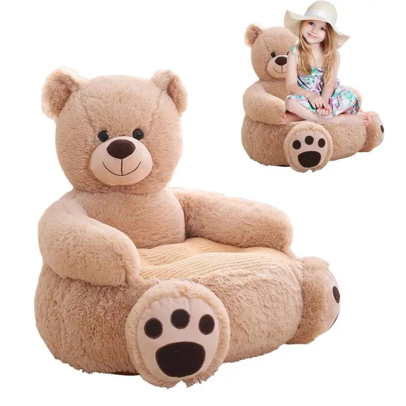 

Kids Bear Plush Character Chair Comfy Armrest Chair For Home Children Sofa Cartoon Toy Lazy Sofa Cute Baby Small Sofa Seat