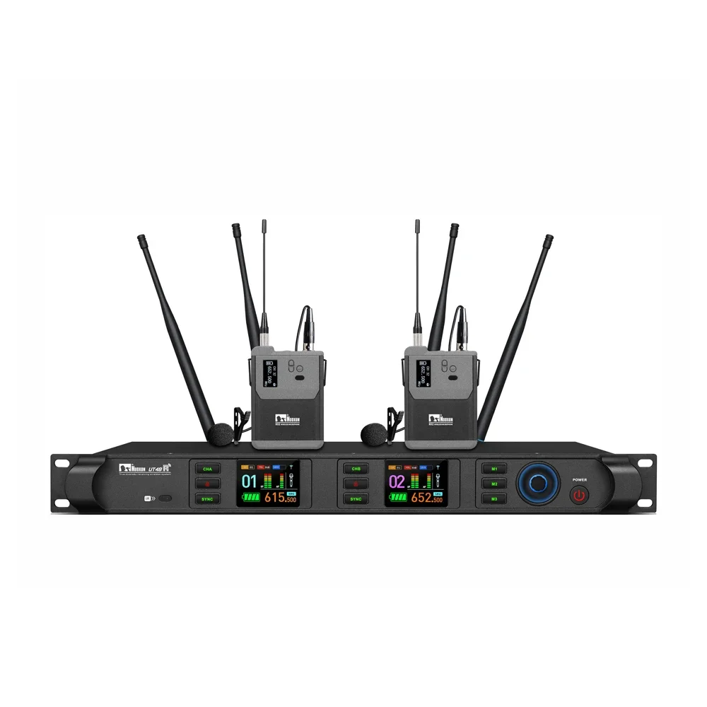Professional Microphone Uhf System With Wireless Headphones Mic 2 Sm7b Microphone