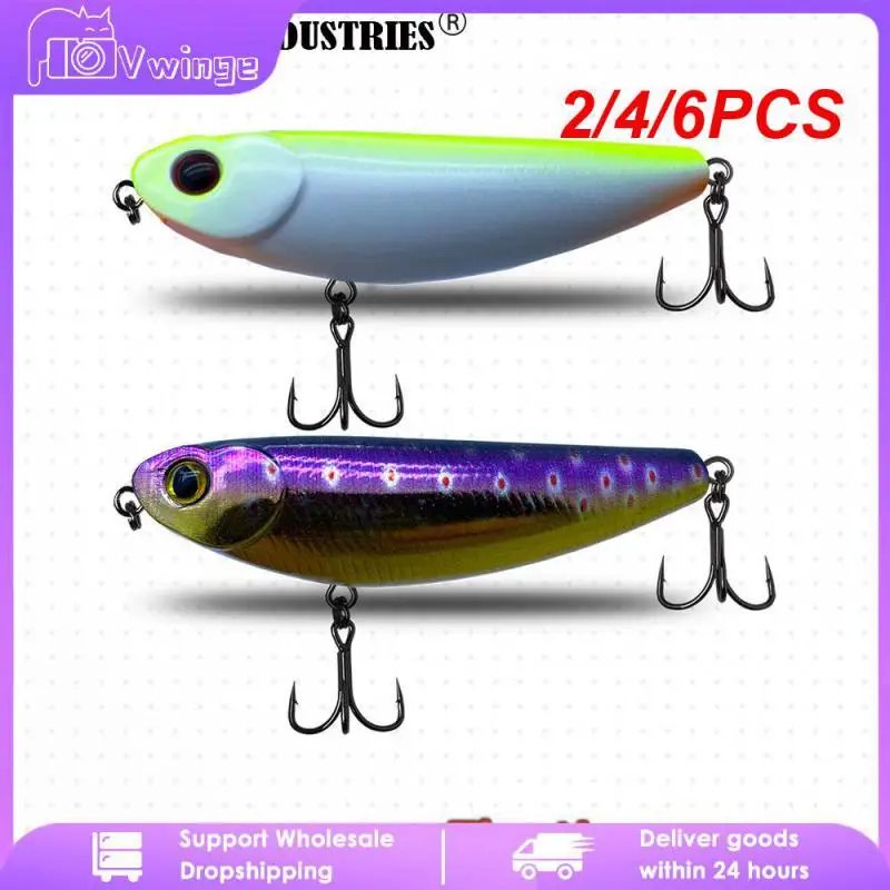 

2/4/6PCS Three Hooks Bionic Bait Accurate Fish Luring Fake Bait Spraying Process Lure Bait Small And Exquisite Luya Fake Bait