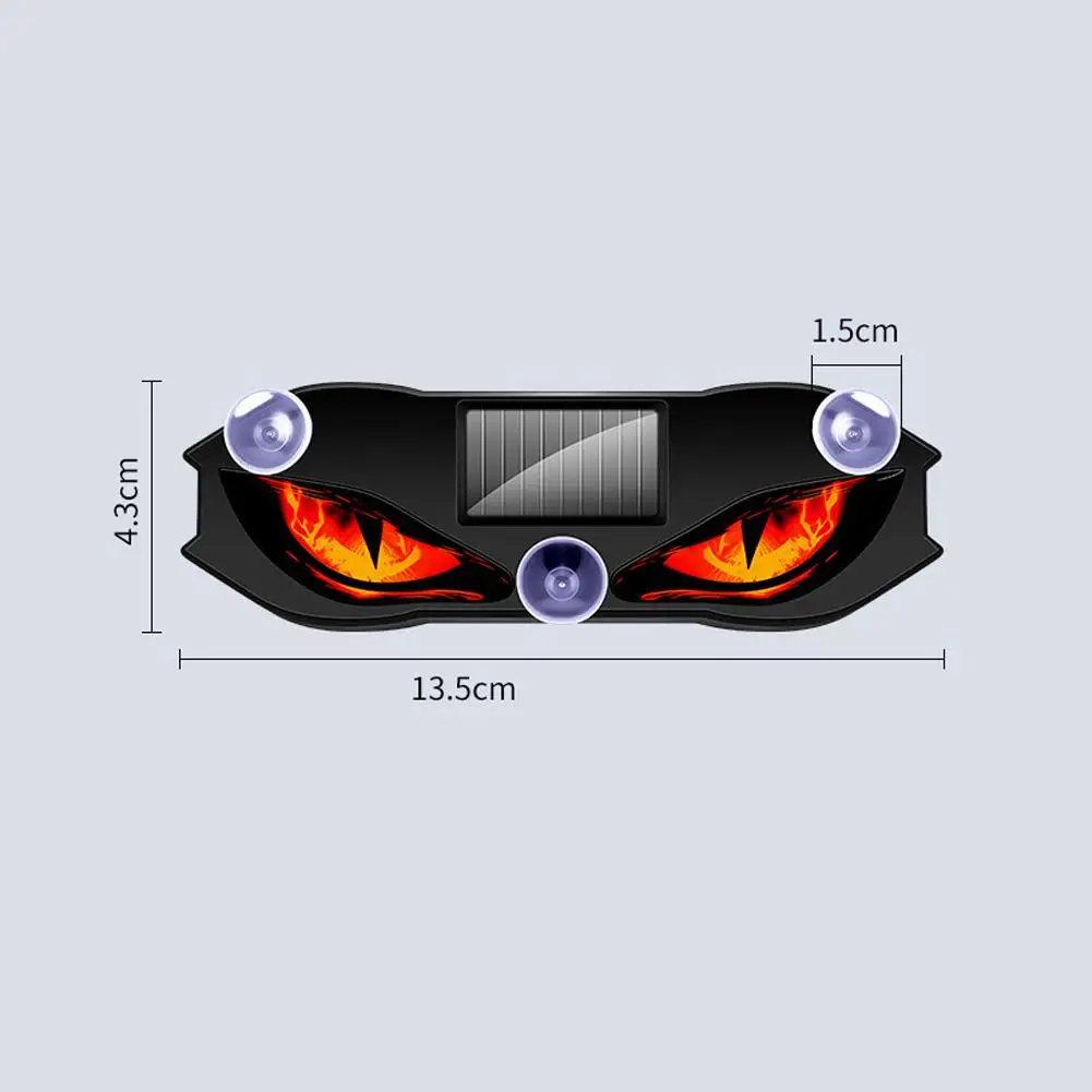 Solar Powered Car Neon Light Demon Eye Ambient Atmosphere Lamp Wireless Rechargeable LED Auto Decorative Light Car Decoratin view 6