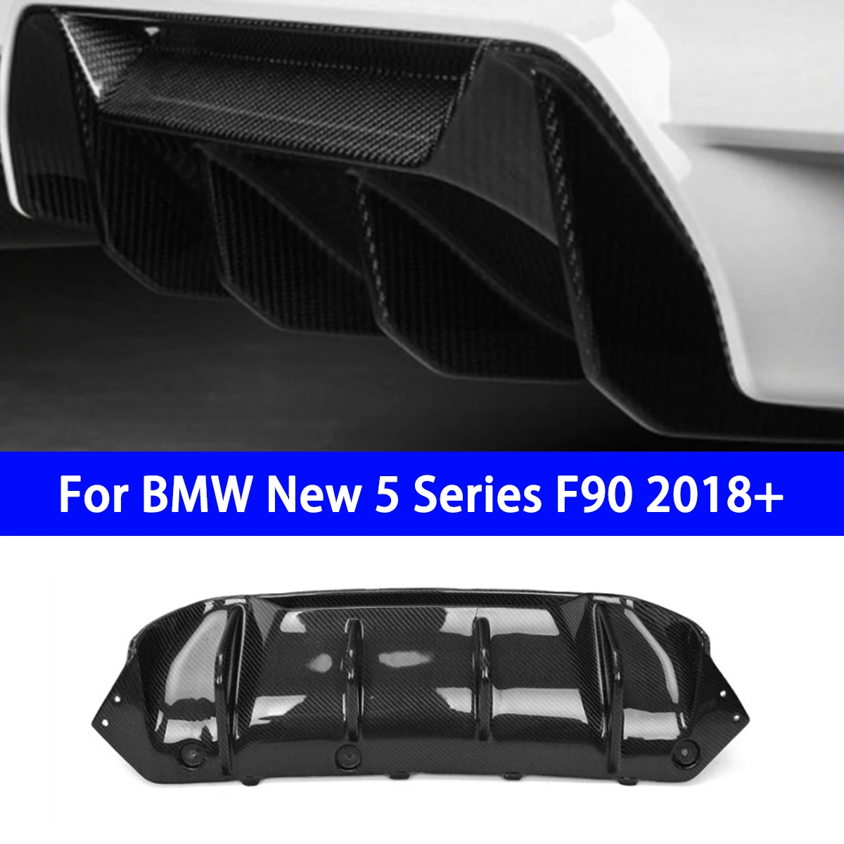 

Suitable for BMW New M5 F90 Modified Rear Lip Genuine Carbon Fiber Rear Bumper Spoiler Decorative Small Surround