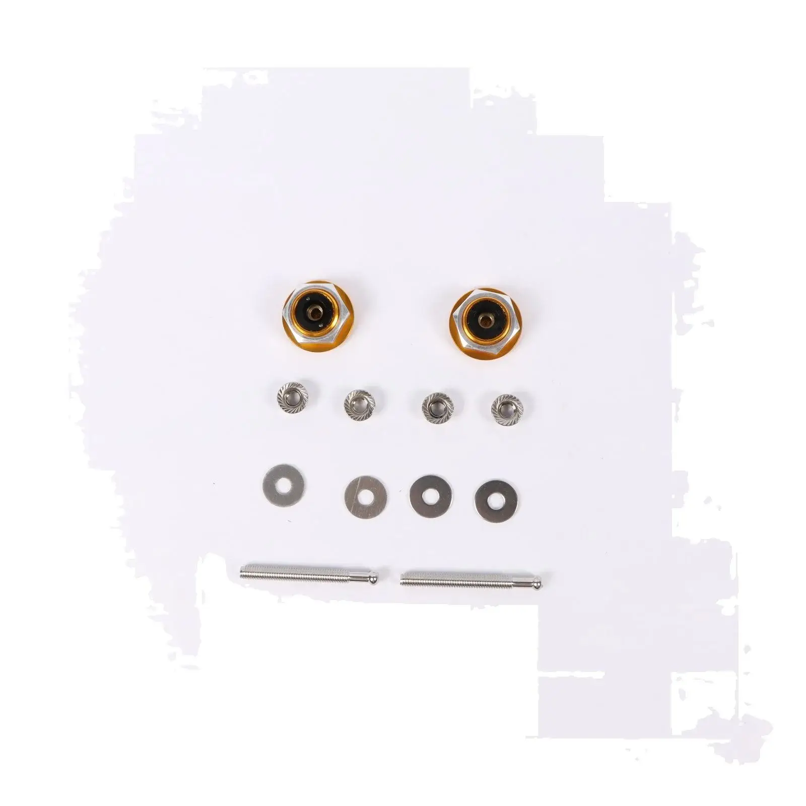 Universal Push Button Quick Release Hood Pins Bonnet Lock Latch FOR Various Vehicles Gold Car Accessories