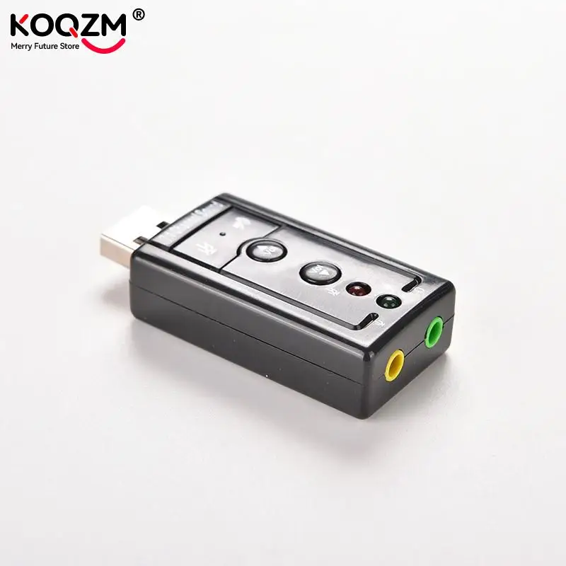 7.1 Channel 3D External USB Audio Sound Card Mic Adapter 3.5mm Jack Stereo Headset For Win XP 7 8 Android Linux for Mac OS