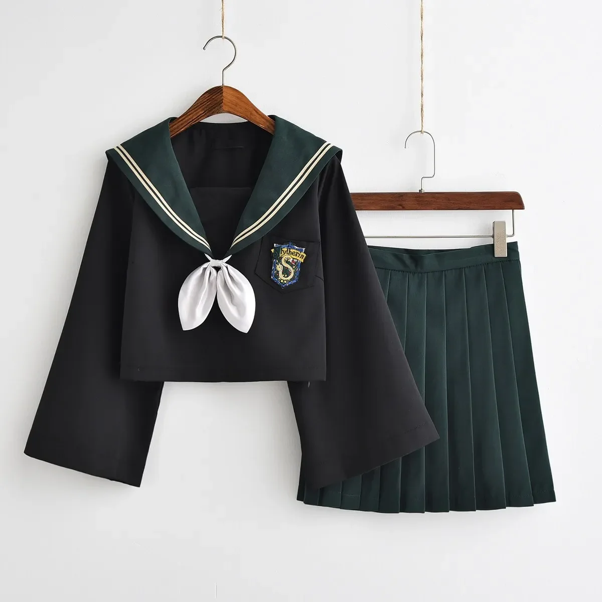 Hermione Sailor Uniform Slytherin Cosplay Performance abbigliamento scuola di stregoneria studente uniforme scolastica gonna a pieghe Set