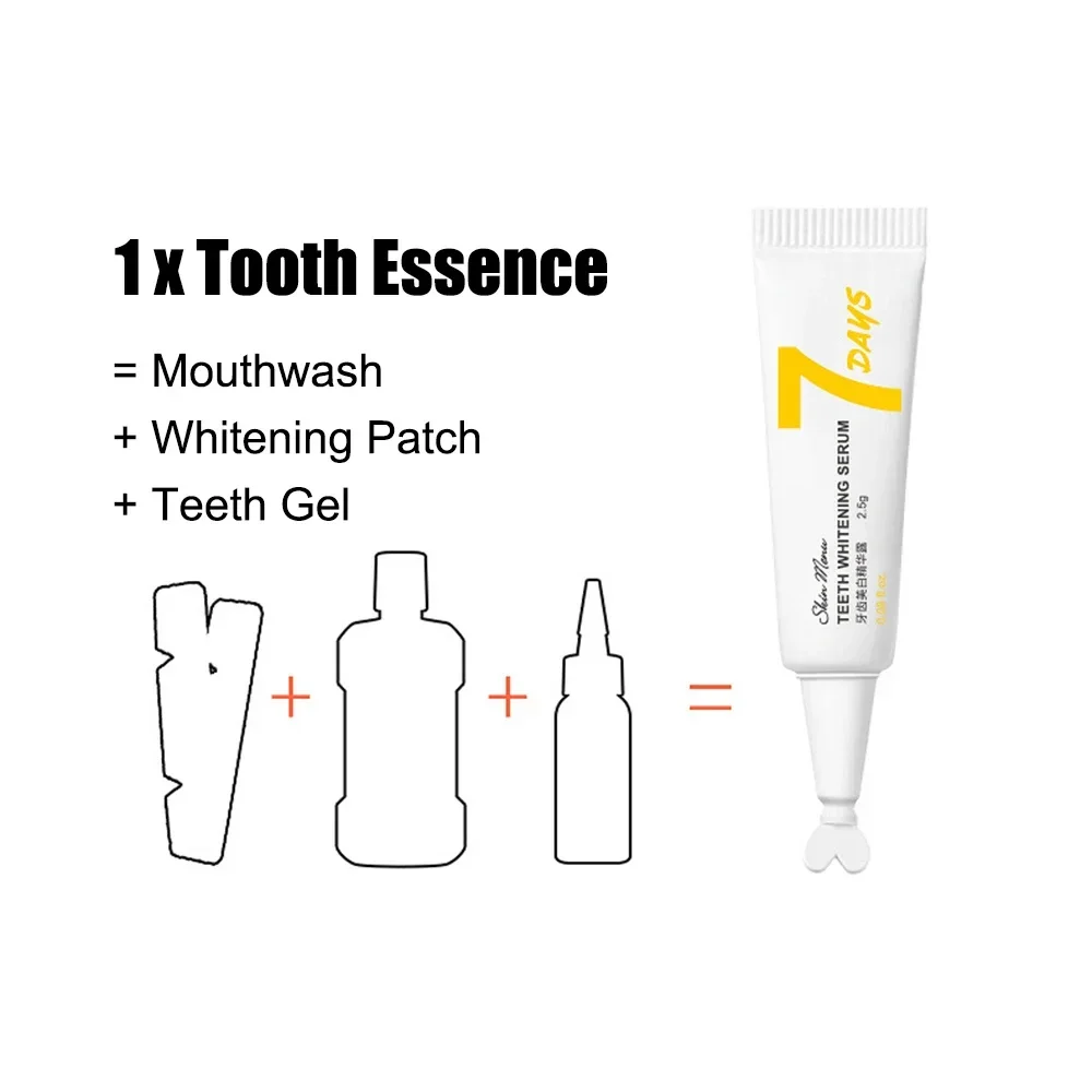 

Teeth Whitening Essence Clean Oral Hygiene Whiten Teeth Remove Plaque Stains Fresh Breath Oral Hygiene Oral care Dental care set