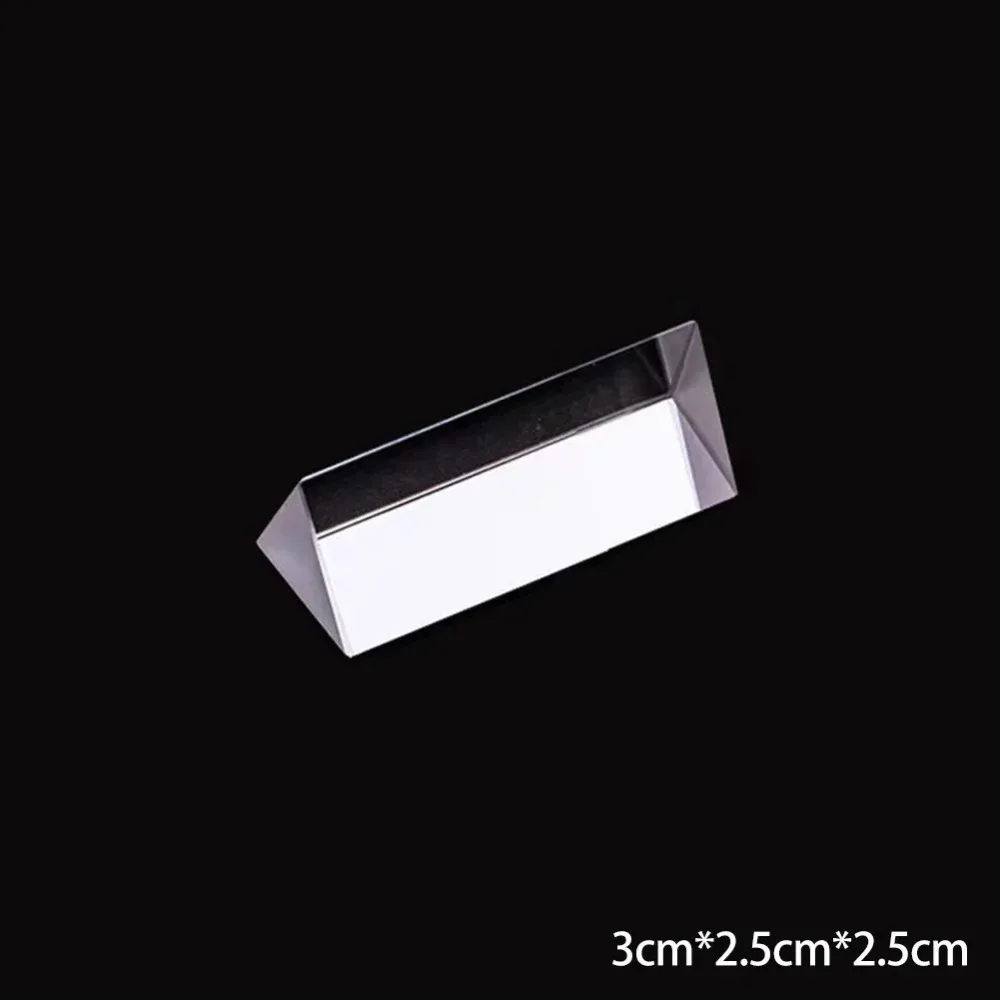 K9 Crystal Triangular Prism Seven Color Color Prisms Glass Prism Mirror Length Size Optical Prisms Photography Props