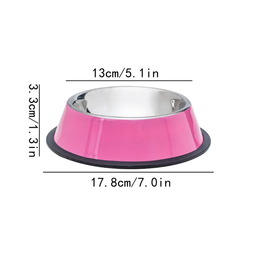 Customized Personalized Stainless Steel Tray Dog Bowl Basin Cat And Dog Pet Bowl Non Slip Feeding Pet Supplies Can Be Wholesale - Image 2
