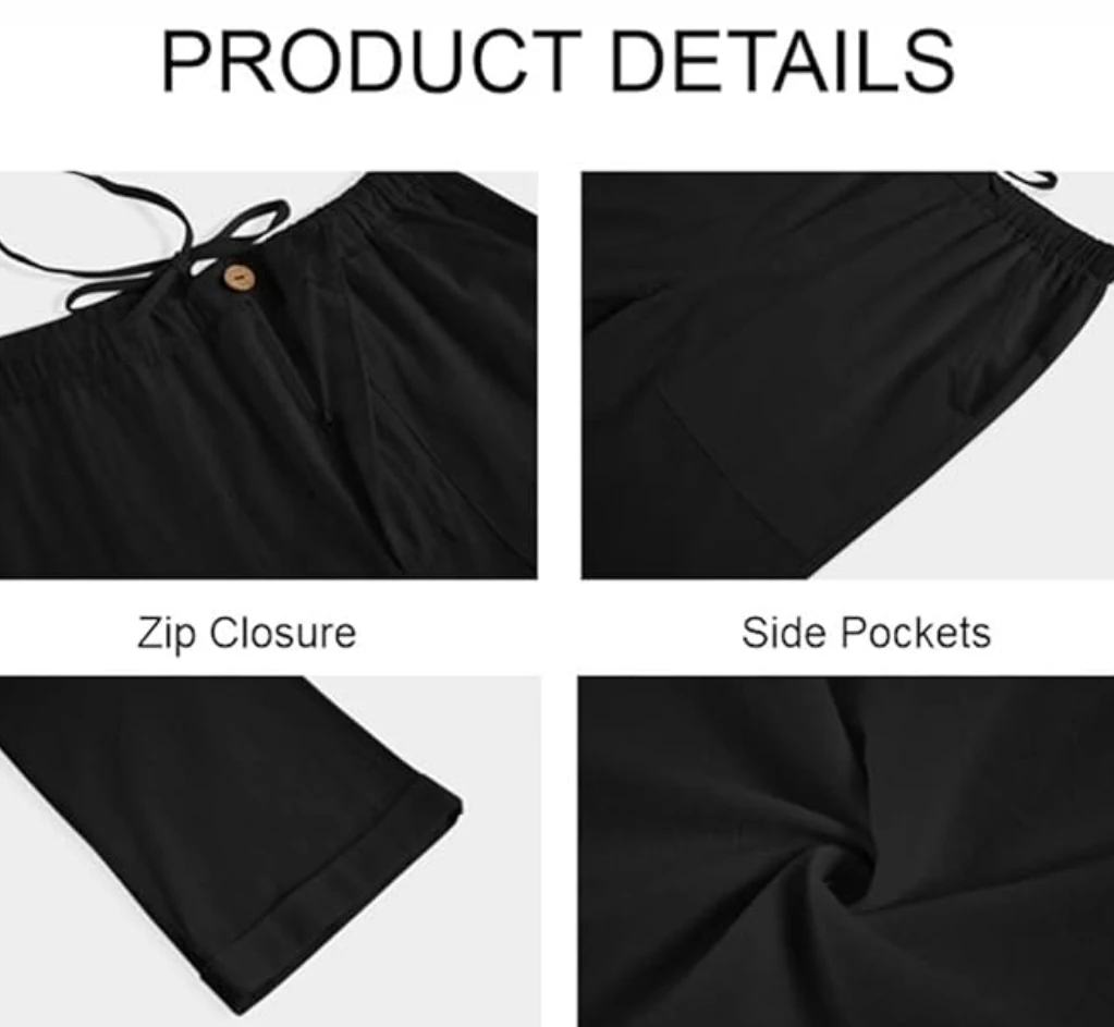 Spring Mens Jogger Linen Wide Men Pants Cottonl Trousers Oversize Streetwear Male Autumn Yoga Pants Casual Men Sweatpants