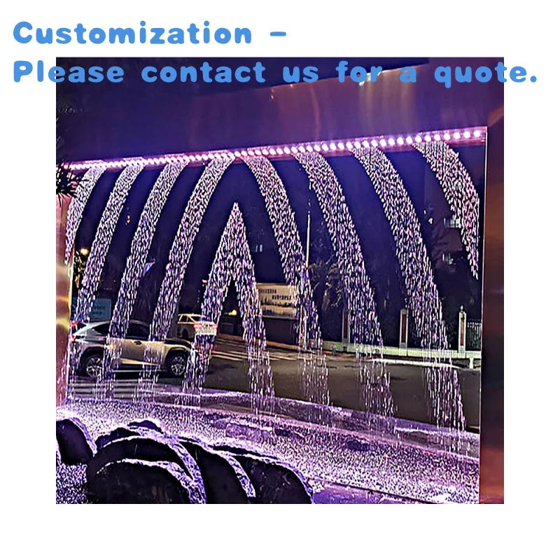 

на заказ. Рекламный цифровой фонтан, уличный внутренний декоративный занавес, искусственный водопадный фонтан