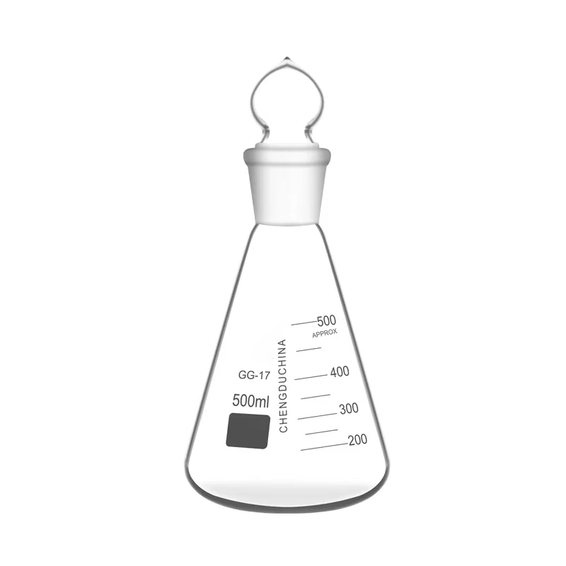 500mL Conical Flask,with 24/29 Joint and Glass Stopper,lab Glassware