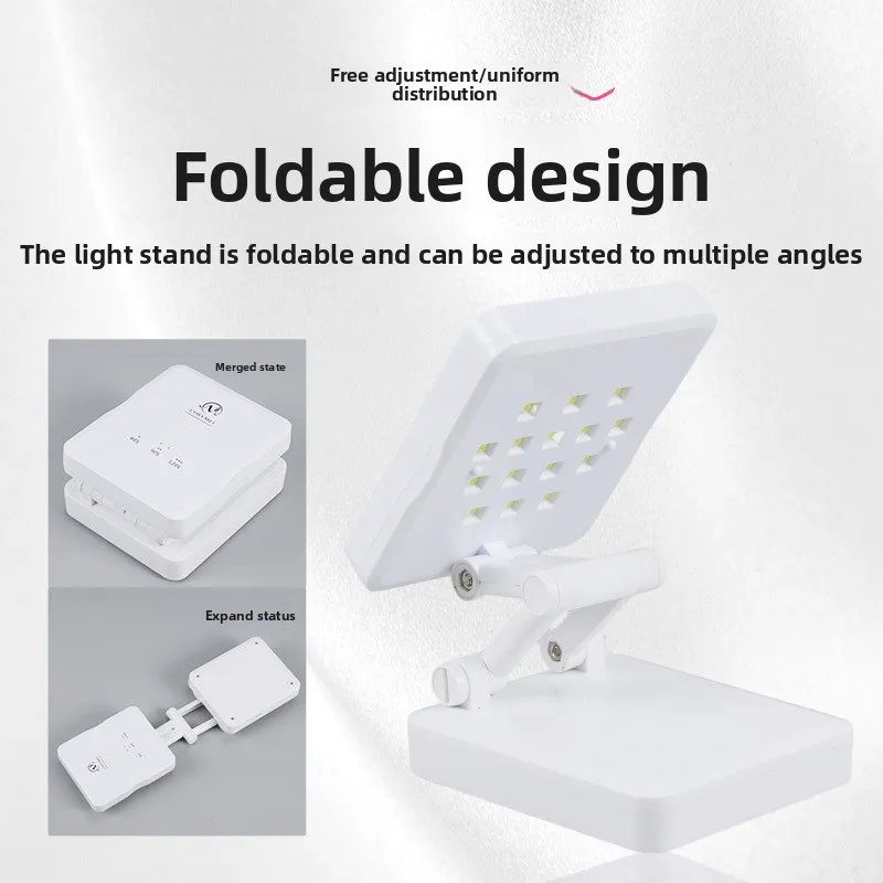 Foldable Portable Nail Art Lamp, Heating Lamp, Single-Line Quick-Drying Intelligent Curing Phototherapy Machine, No Black Hands